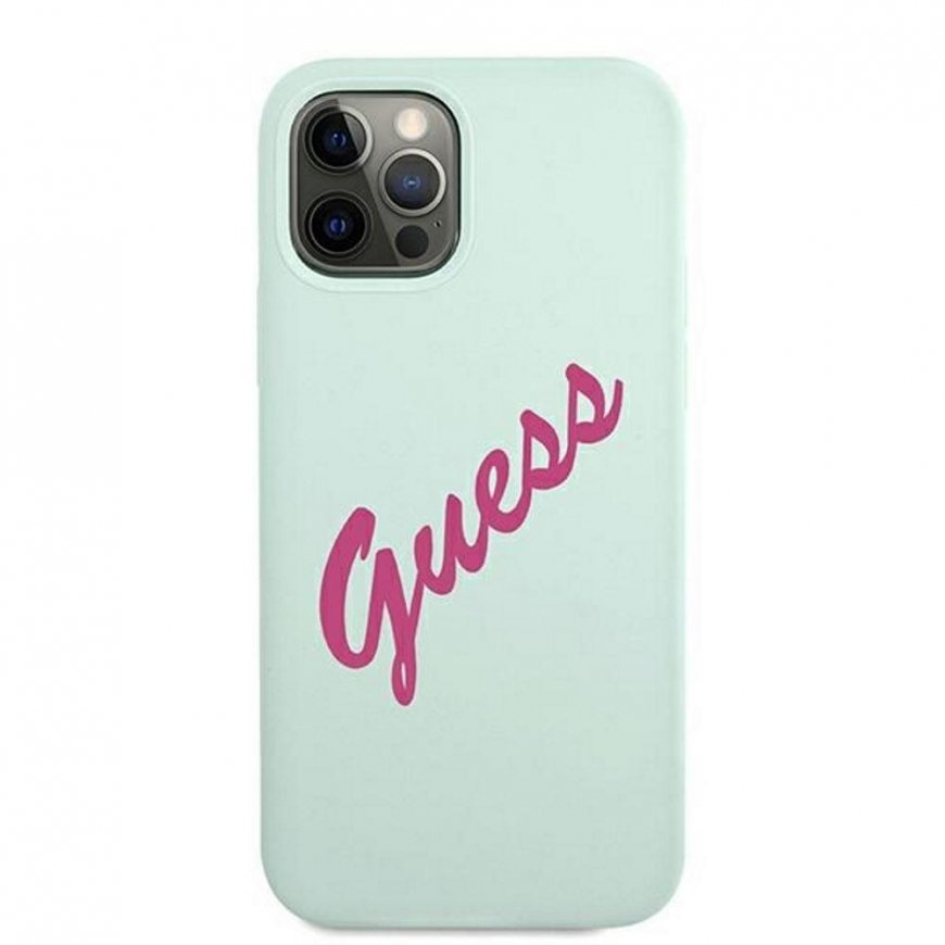 Guess GUHCP12LLSVSBF iPhone 12 Pro Max 6.7" blue fuchsia / blue fuschia hard silicone vintage case – 4