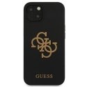 Guess GUHCP13SLS4GGBK iPhone 13 mini 5.4" juodas/juodas hard dėklas silikoninis 4G Logo Guess GUHCP13SLS4GGBK iPhone 13 mini 5.4" juodas/juodas hard dėklas silikoninis 4G Logo
