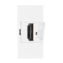 Orno NOEN HDMI, 22,5x45 mm HDMI modulinis lizdas su apsauginiu dangteliu, baltas Orno NOEN HDMI, 22,5x45 mm HDMI modulinis lizdas su apsauginiu dangteliu, baltas