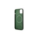 Guess GUHMP13MSBPLA iPhone 13 6.1 inch Green/Khaki Hard Case Silicone Logo Plate MagSafe