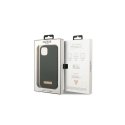 Guess GUHMP13MSBPLA iPhone 13 6.1 inch Green/Khaki Hard Case Silicone Logo Plate MagSafe
