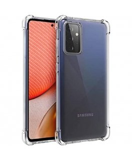 Evelatus Samsung Galaxy A72 Military Shockproof Silicone Case TPU Transparent
