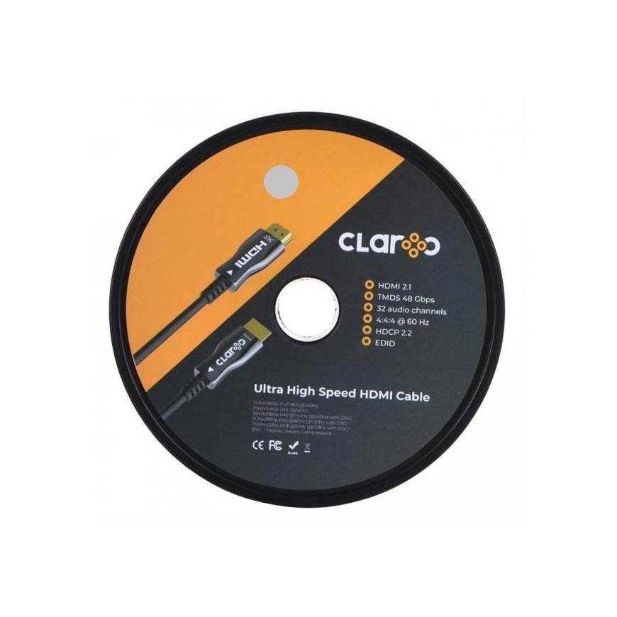 CLAROC CABLE HDMI 2.1 AOC, M/M, 4K@120HZ, 8K@60HZ, 20M, FEN-HDMI-21-20M – 4