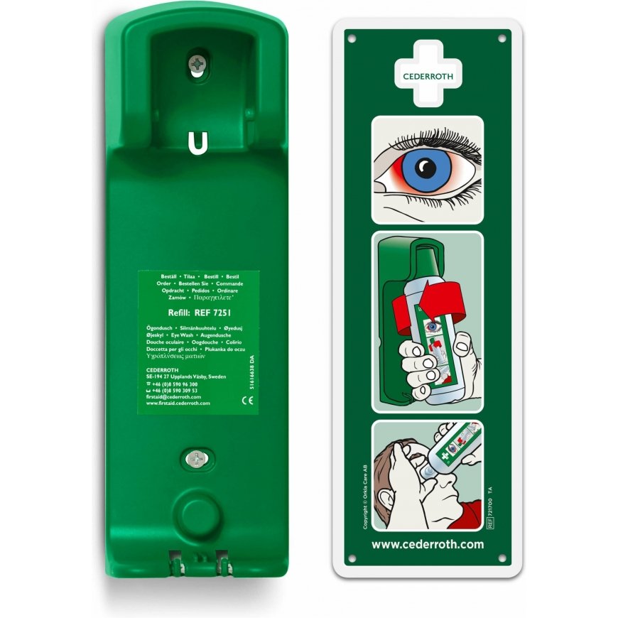 Cederroth wall holder, for an eyewash bottle