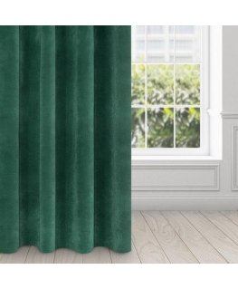 Eurofirany DIVA LINE RIA Soft velvet night curtain, 140X250 cm, loops / rings, color: dark green