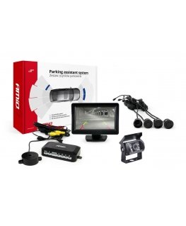 Amio Parkavimo jutiklio rinkinys tft01 4,3 colių su kamera hd-501-ir 4 juodi jutikliai