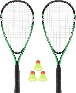 Crossminton set NILS NRS001 2 rackets + darts + case green