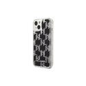 Dėklas Karl Lagerfeld KLHCP14LLMNMS iPhone 14 Pro 6,1 colio kieto korpuso sidabrinė / sidabrinė skysto blizgesio monograma Dėklas Karl Lagerfeld KLHCP14LLMNMS iPhone 14 Pro 6,1 colio kieto korpuso sidabrinė / sidabrinė skysto blizgesio monograma