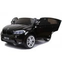Lean Cars Dvivietis elektromobilis BMW X6M, juodas lakuotas