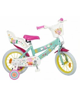 Laste jalgratas 14" Peppa Pig green 1498 TOIMSA