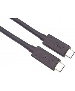 USB PremiumCord USB-C - USB-C 0.8 m juodasis (ku4cx08bk)