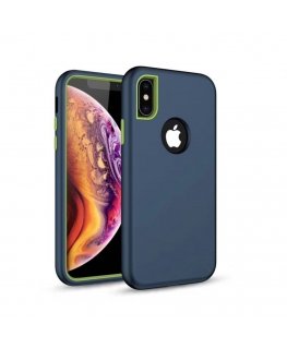 iLike Samsung Galaxy A70 Defender Solid 3in1 case Navy Blue