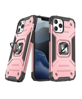 Wozinsky Apple iPhone 13 Pro Max Ring Armor Case Kickstand Tough Rugged Pink