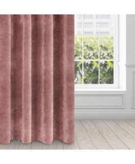 Eurofirany DIVA LINE RIA Minkšto aksomo naktinė užuolaida, 140X250 cm, kilpos / žiedai, spalva: tamsiai rožinė