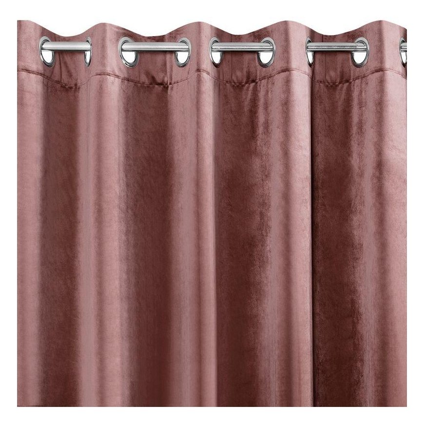 Eurofirany DIVA LINE RIA Soft velvet night curtain, 140X250 cm, loops / rings, color: dark pink – 2