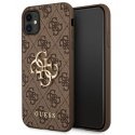 Guess Apple iPhone 11 6.1 / Xr hardcase 4G Big Metal Logo Brown