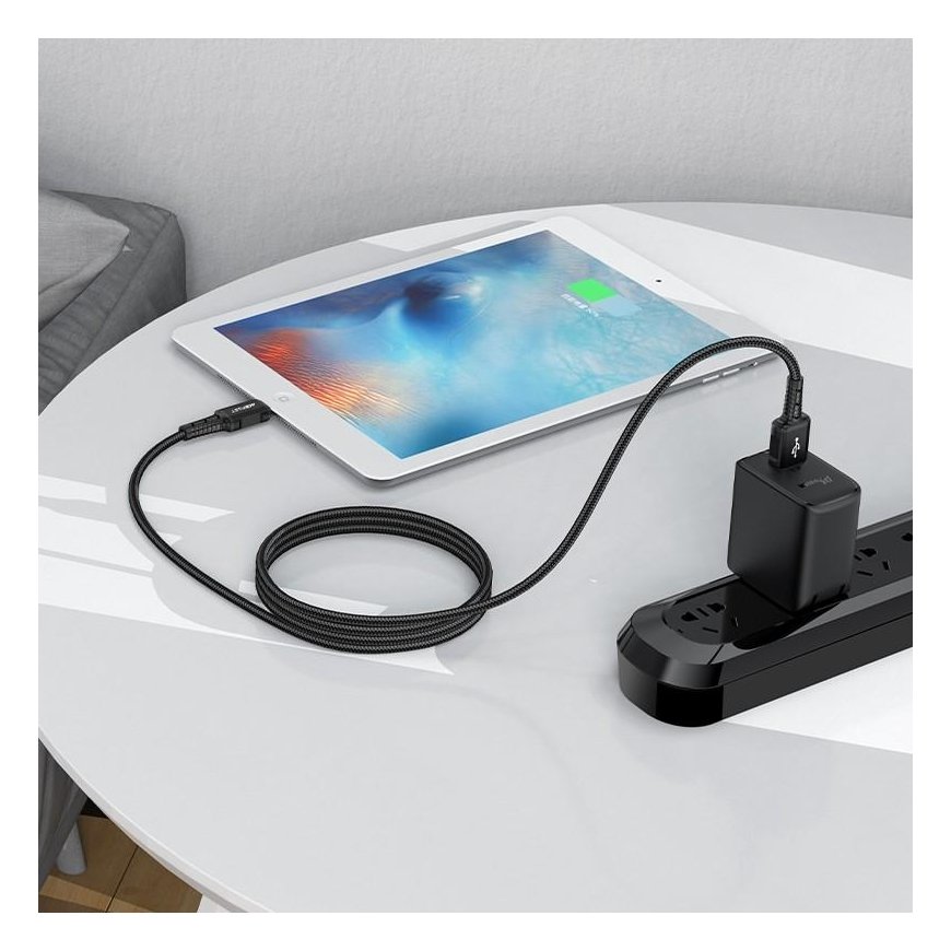 USB cable Acefast C4-02 MFi USB-A to Lightning 1.8m black – 5