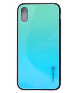 Evelatus Apple iPhone X/Xs Gradient Glass Case 6 Lagoon
