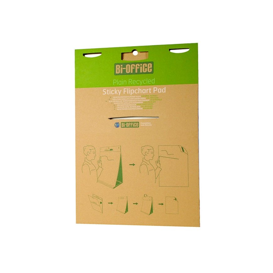 Self-adhesive desk conference pad BI-OFFICE EARTH, 20 sheets, 65 x 98 cm