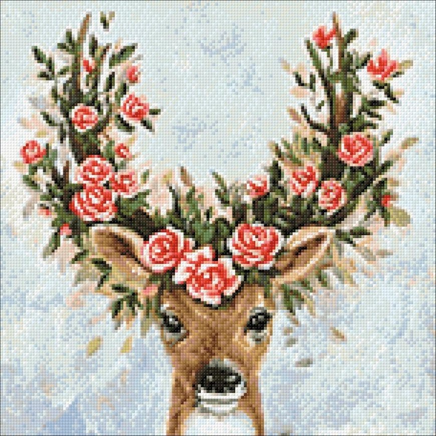 Beldizart Flower Deer 38*38 cm WD2519