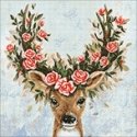 Beldizart Flower Deer 38*38 cm WD2519 Beldizart Flower Deer 38*38 cm WD2519