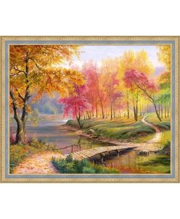 Beldizart Ruduo Senajame parke 50x40 cm AZ-1822