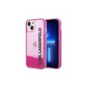 Karl Lagerfeld KLHCP14LLCKVF iPhone 14 Pro 6.1 Pink/Pink Hardcase Liquid Glatter Elong Karl Lagerfeld KLHCP14LLCKVF iPhone 14 Pro 6.1 Pink/Pink Hardcase Liquid Glatter Elong