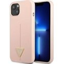 Guess GUHCP13MSLTGP iPhone 13 6.1 inch Pink/Pink Hard Silicone Triangle Case