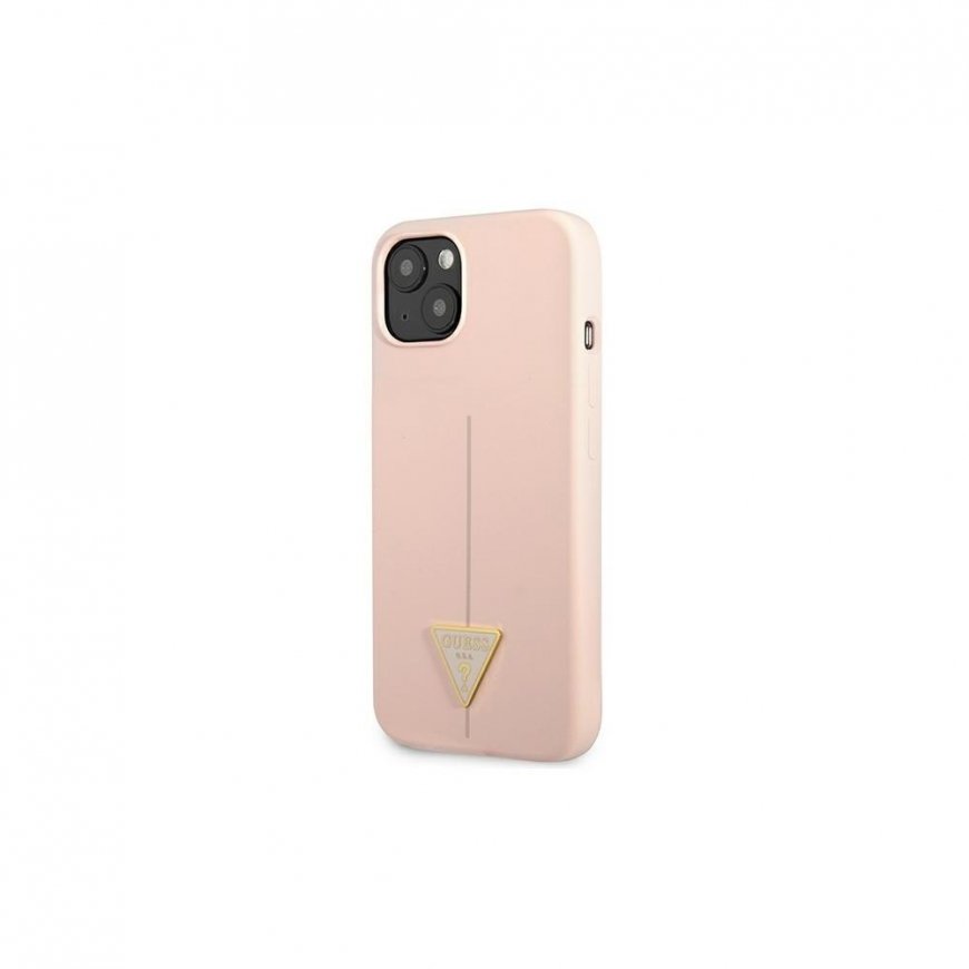 Guess GUHCP13MSLTGP iPhone 13 6.1 inch Pink/Pink Hard Silicone Triangle Case – 3