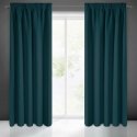 Eurofirany LOGAN blackout type blackout night curtain, 135 X 270 cm, strip / tunnel / hooks, color: dark turquoise Eurofirany LOGAN blackout type blackout night curtain, 135 X 270 cm, strip / tunnel / hooks, color: dark turquoise