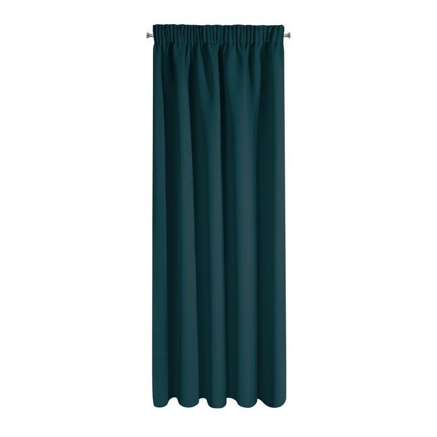 Eurofirany LOGAN blackout type blackout night curtain, 135 X 270 cm, strip / tunnel / hooks, color: dark turquoise – 3