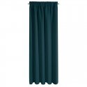 Eurofirany LOGAN blackout type blackout night curtain, 135 X 270 cm, strip / tunnel / hooks, color: dark turquoise Eurofirany LOGAN blackout type blackout night curtain, 135 X 270 cm, strip / tunnel / hooks, color: dark turquoise