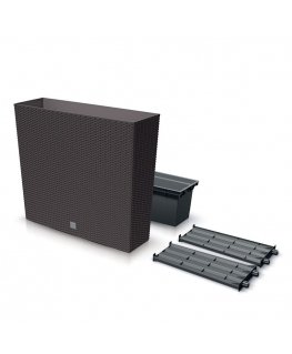 Prosperplast Flower pot RATO CASE MIDDLE - umber