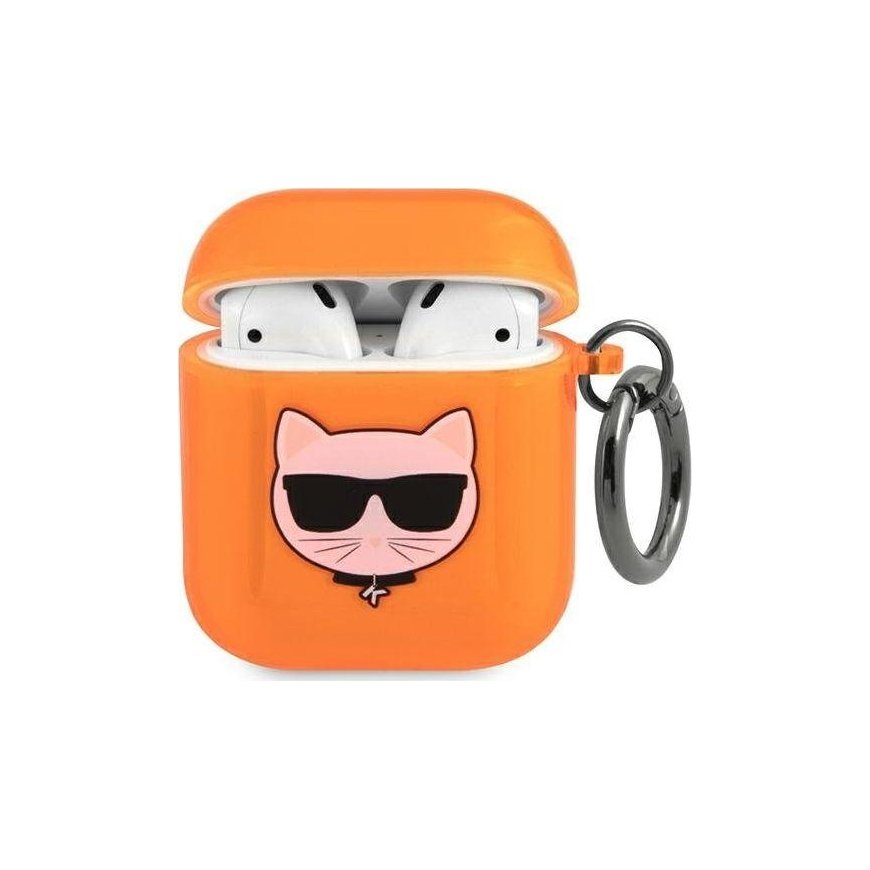 Karl Lagerfeld Karl Lagerfeld KLA2UCHFO AirPods Cover Orange/Orange Bean