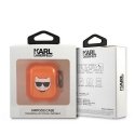 Karl Lagerfeld Karlo Lagerfeldo KLA2UCHFO AirPods dangtis oranžinė/apelsininė pupetė Karl Lagerfeld Karlo Lagerfeldo KLA2UCHFO AirPods dangtis oranžinė/apelsininė pupetė