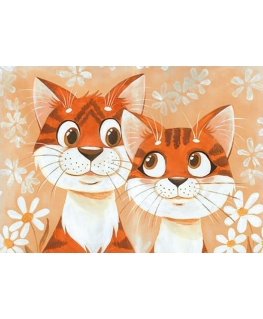 Beldizart SALE (discontinued) Cats in love 38*27 cm WD192