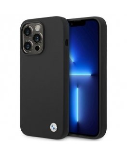 case BMW BMHCP14XSILBK iPhone 14 Pro Max 6.7 quot black/black silicone metal logo