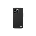 dėklas BMW BMHCP14XSILBK „iPhone 14 Pro Max 6,7 quot“ juodas/juodas silikoninis metalo logotipas