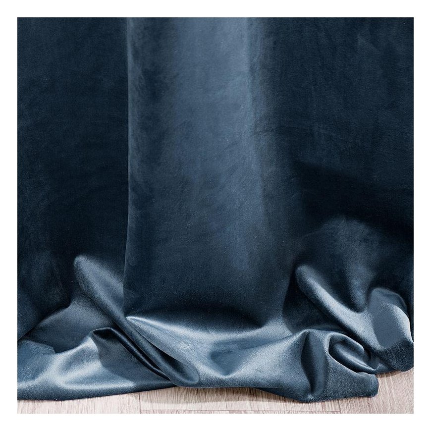 Naktinė užuolaida iš minkšto aksomo Eurofirany DIVA LINE RIA 140X270 cm, juosta/ tunelis/ kabliukai, 300g/m2, spalva: tamsiai mė – 4