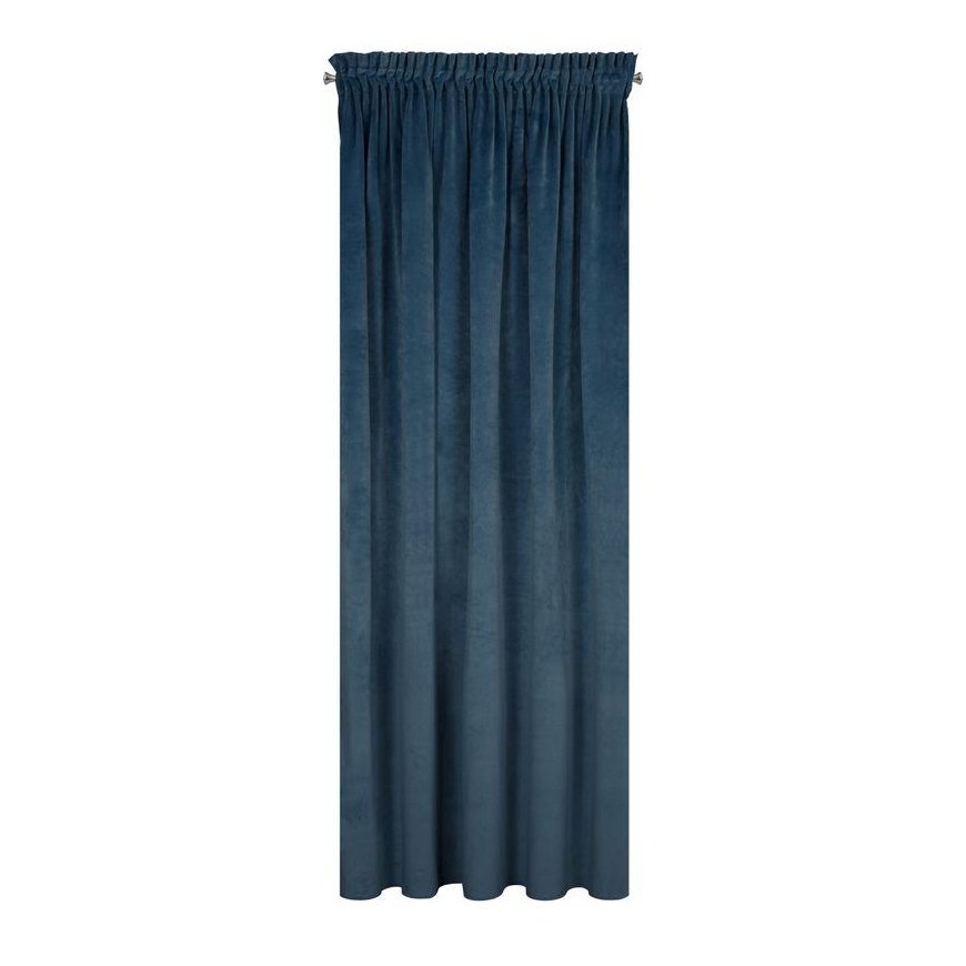 Night curtain made of soft velvet Eurofirany DIVA LINE RIA 140X270 cm, tape/tunnel/hooks, 300g/m2, color: dark blue – 5