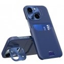 iLike Apple iPhone 14 Leather Stand Case card wallet with stand Blue iLike Apple iPhone 14 Leather Stand Case card wallet with stand Blue