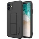 Wozinsky Apple iPhone 12 Pro Max silicone case with stand Black
