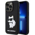 Karl Lagerfeld Apple iPhone 14 Pro 6.1 hardcase Rubber Choupette 3D Black