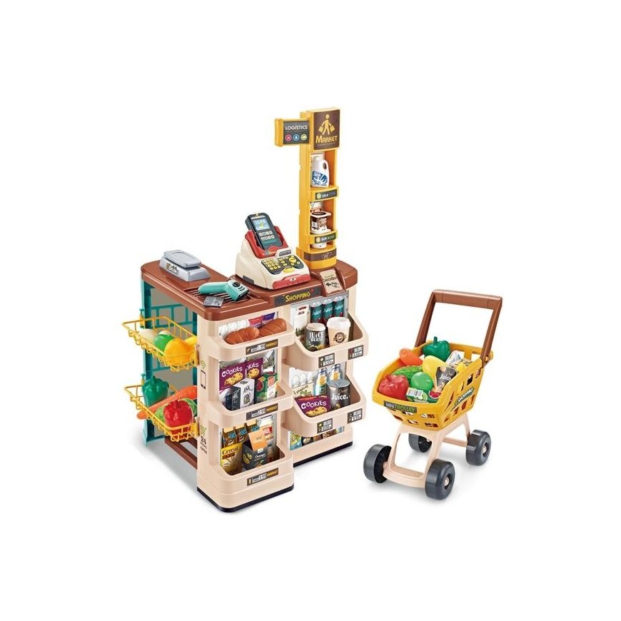 Woopie Toy shop with trolley and