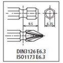 1/4" smūginis antgalių laikiklis KOKEN 14142-F6.3