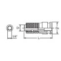 1/4" smūginis antgalių laikiklis KOKEN 14142-F6.3