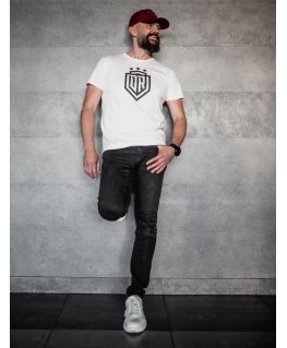 Dinamo - Men's T-SHIRT «DINAMO» WITH BLACK PRINTING L White
