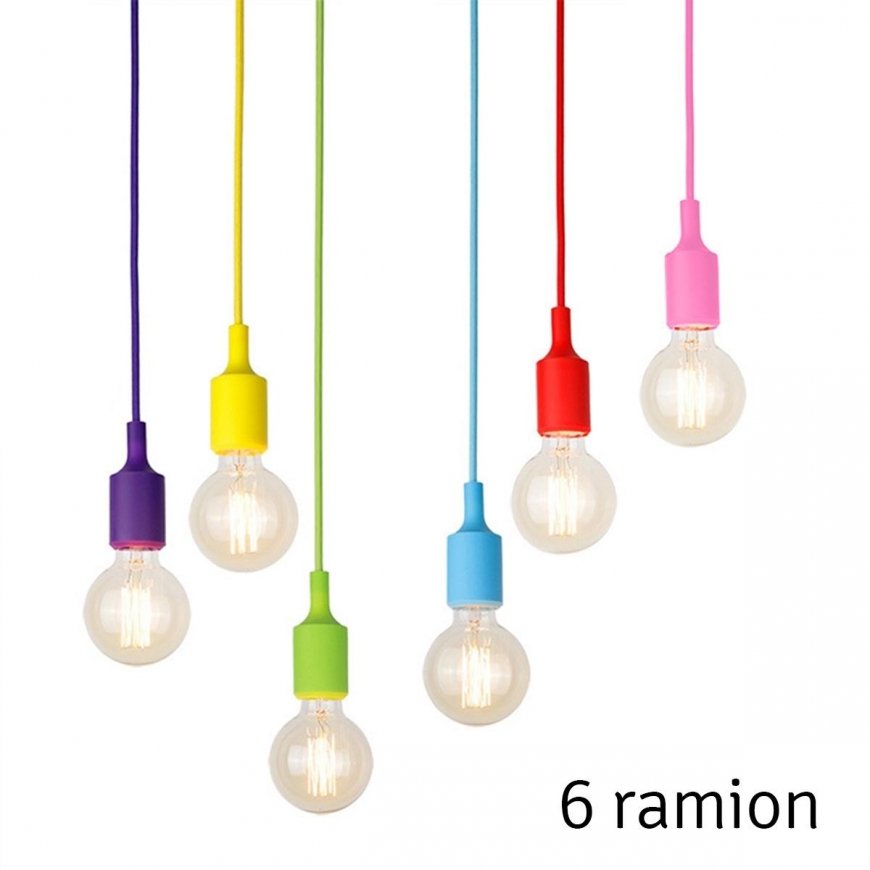 Hanging lamp Aptel ATL ZD74L Ceiling lamp with 6 rainbow arms – 2