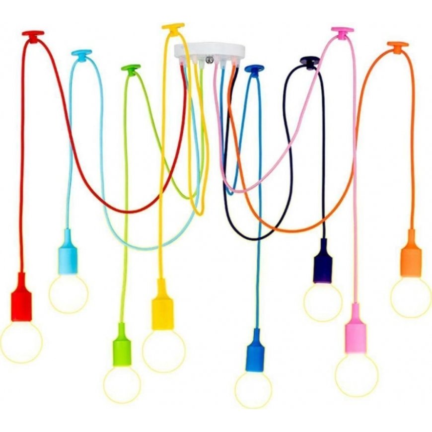 Hanging lamp Aptel ATL ZD74L Ceiling lamp with 6 rainbow arms – 5