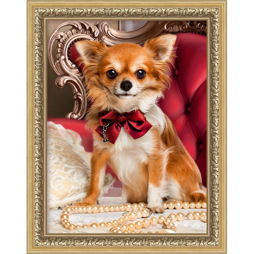 Beldizart Chihuahua with bow ties 30x40 cm AZ-1779